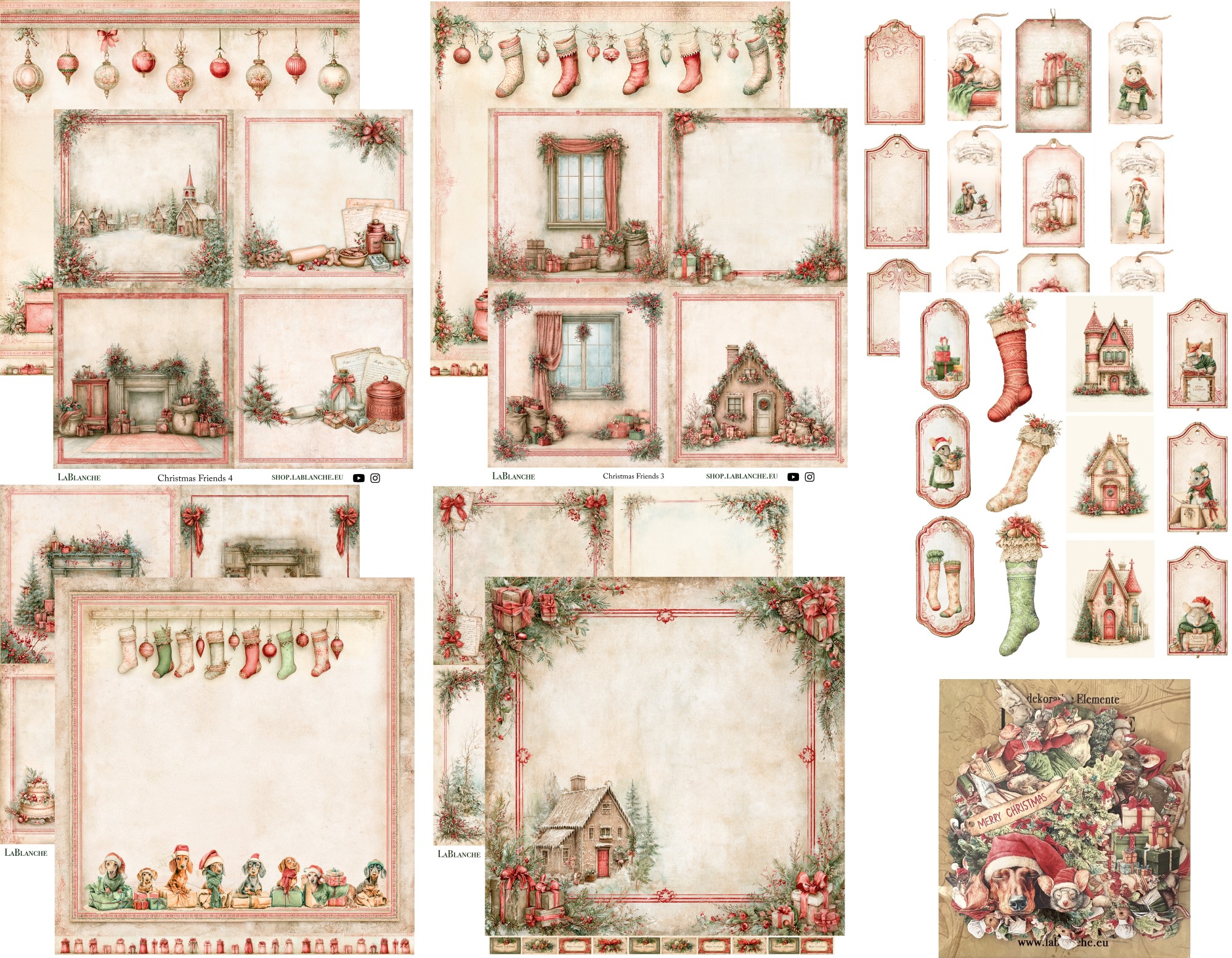Großes Papierset 