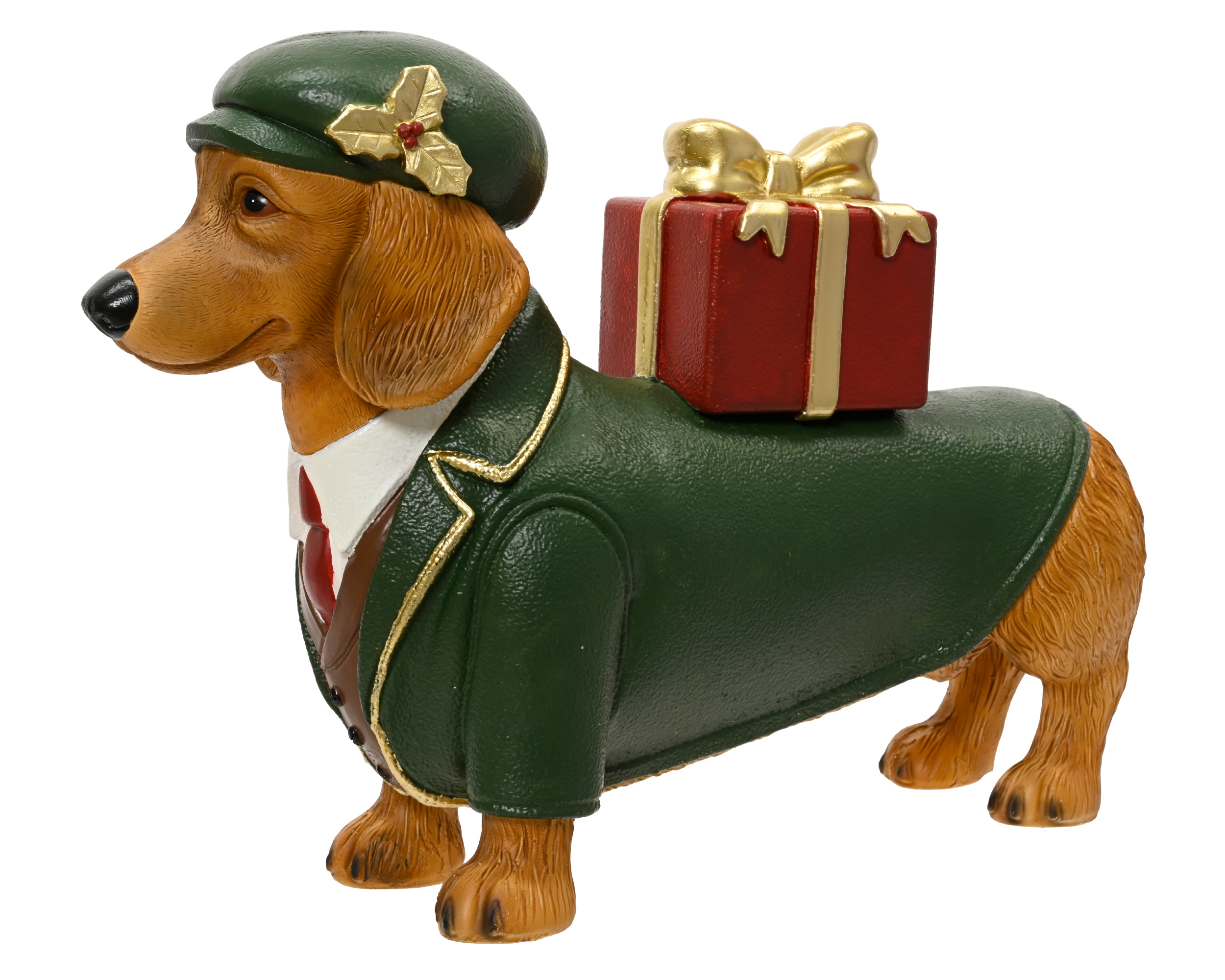 Deko Figur XXL Hund - 58x41cm - Grün