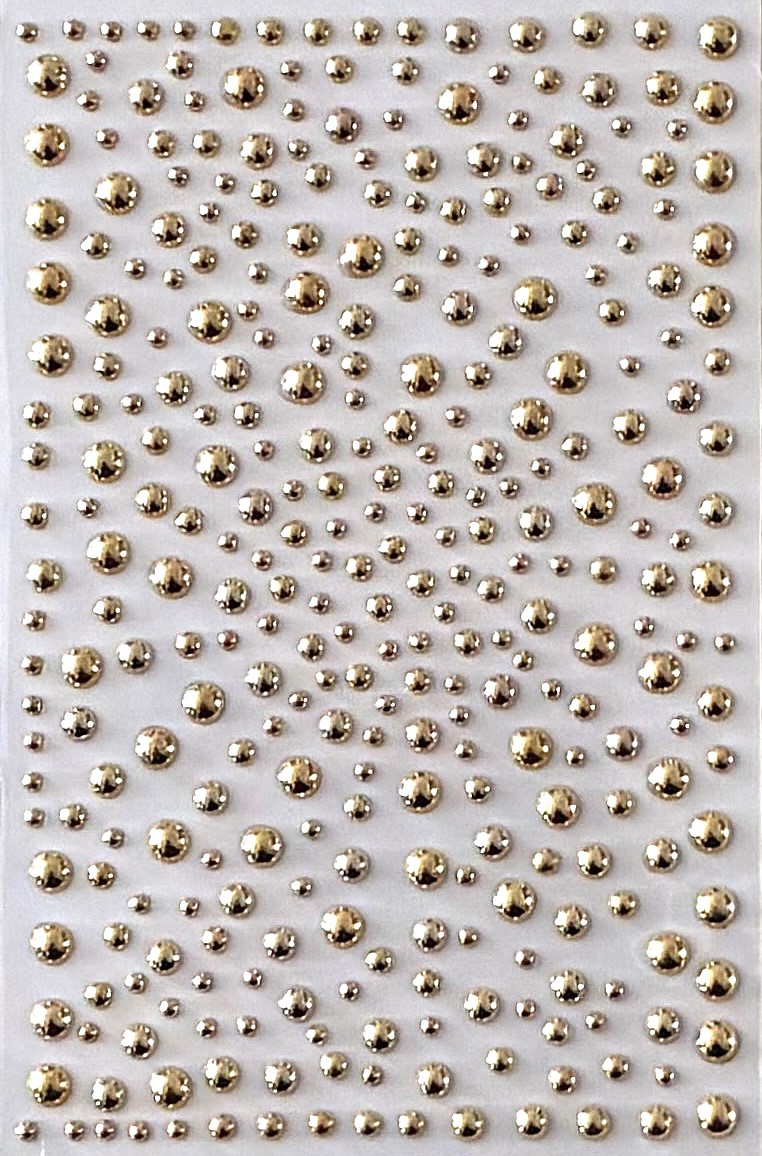 Halbperlen Sticker Gold