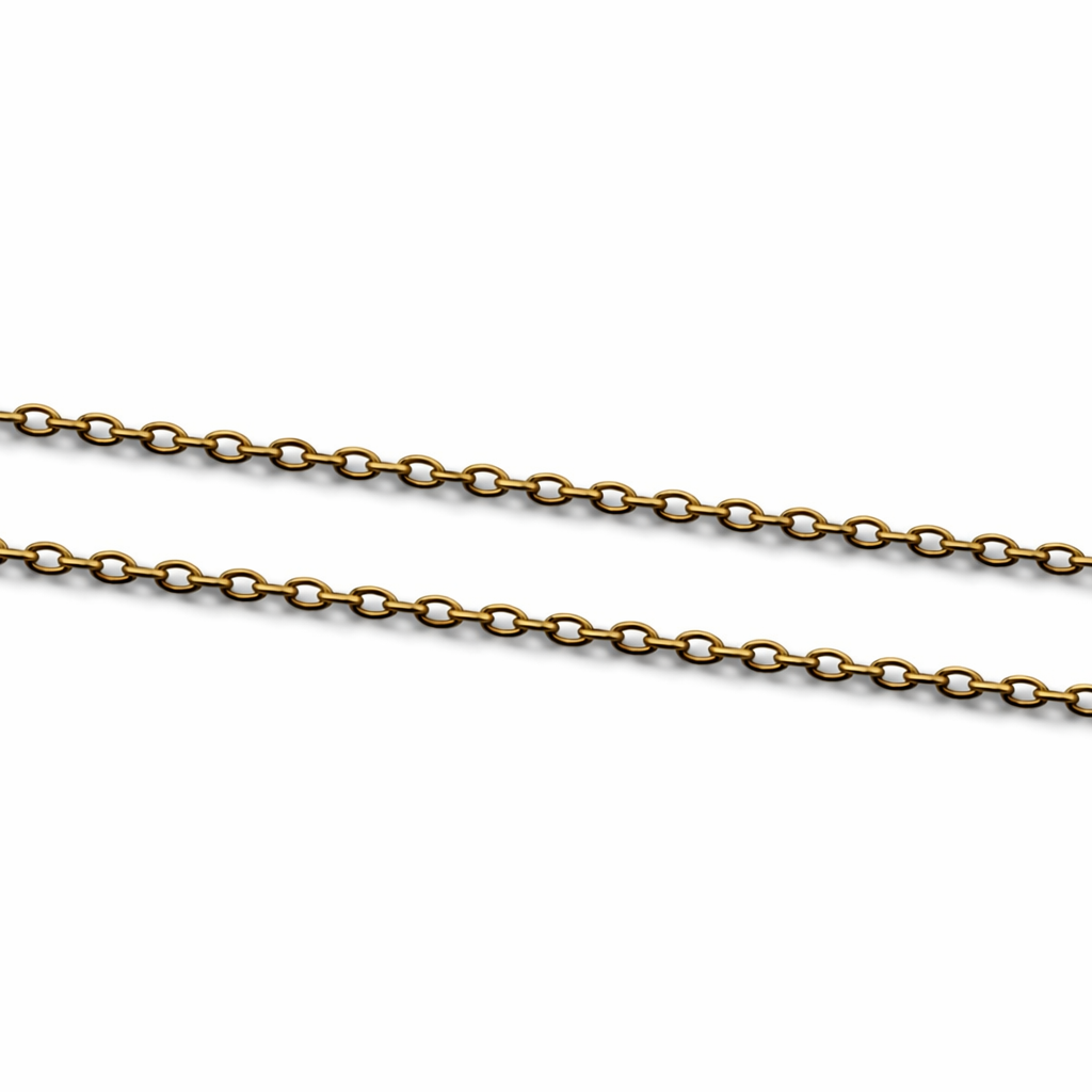 Kette in Antiklook - Farbe:Antik Gold - 2x 30 cm