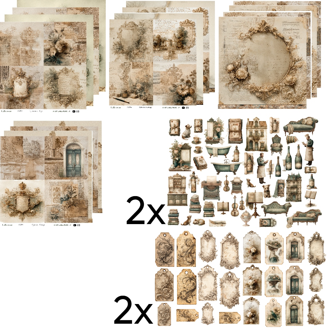 Großes Papierset 