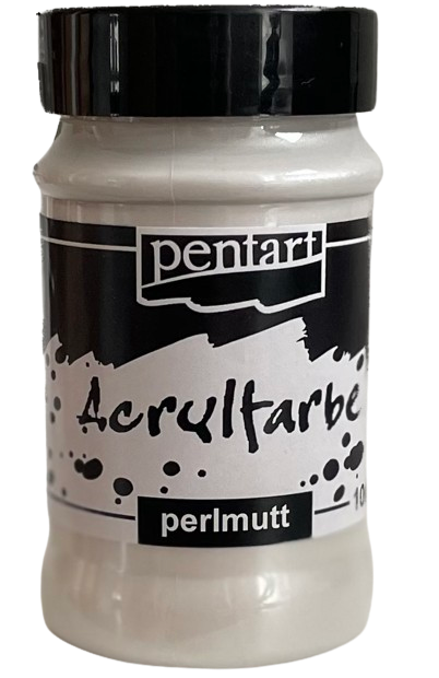 Acrylfarbe Perlmut-weiß (100ml)